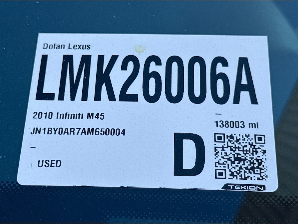 Used 2010 INFINITI M45x Base Sedan