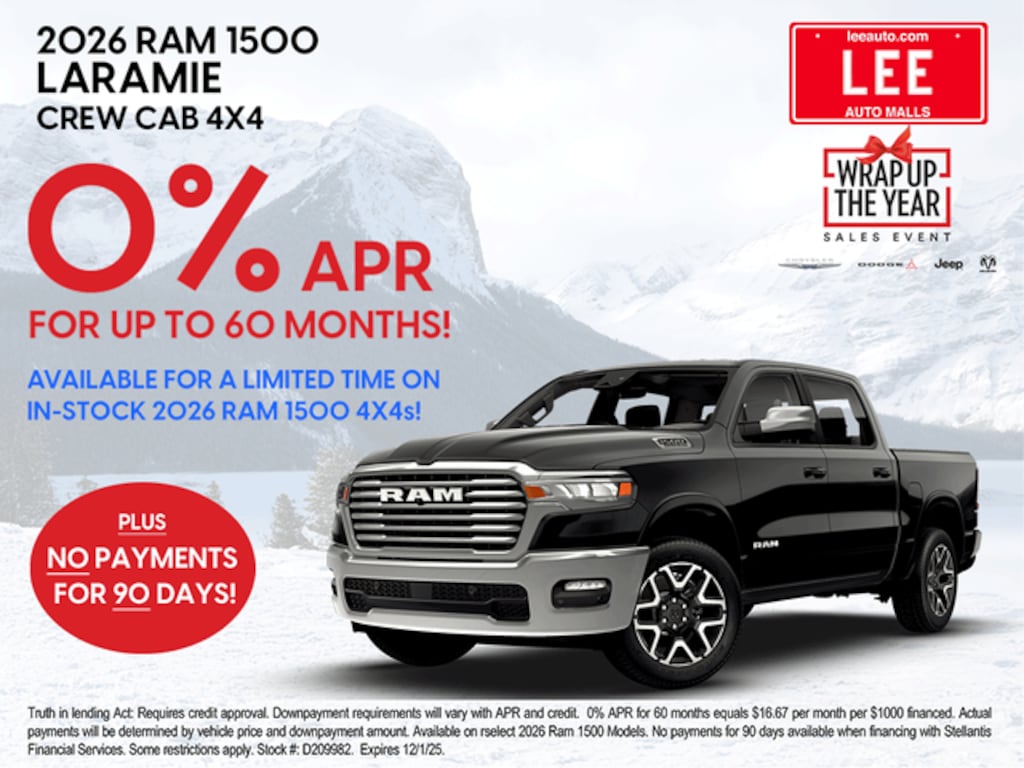 New 2026 Ram 1500 BIG HORN CREW CAB 4X4 5'7 BOX Pickup