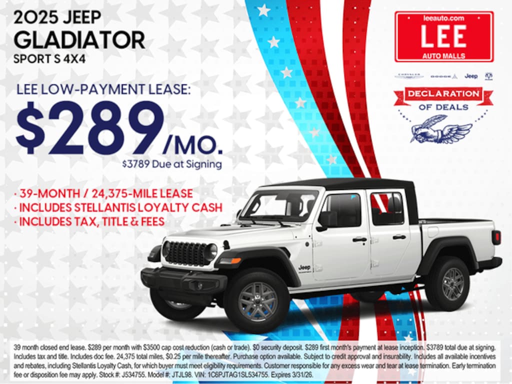 New 2026 Jeep Gladiator MOJAVE 4X4 Pickup