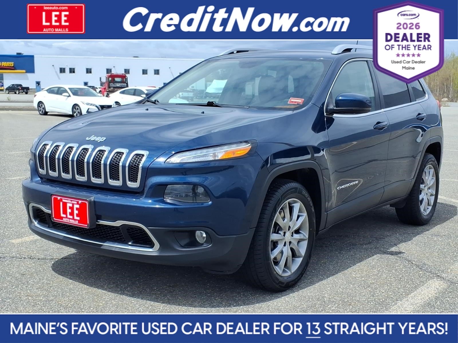 used 2018 Jeep Cherokee car, priced at $18,644