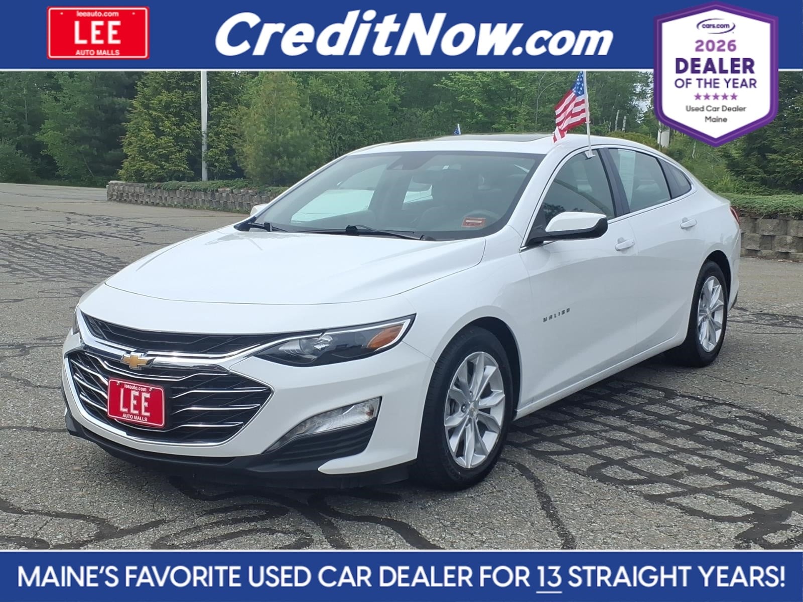 used 2024 Chevrolet Malibu car, priced at $22,537
