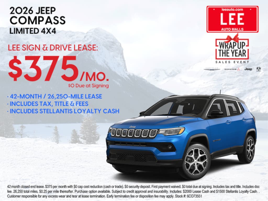 New 2026 Jeep Compass LIMITED ALTITUDE 4X4 Sport Utility
