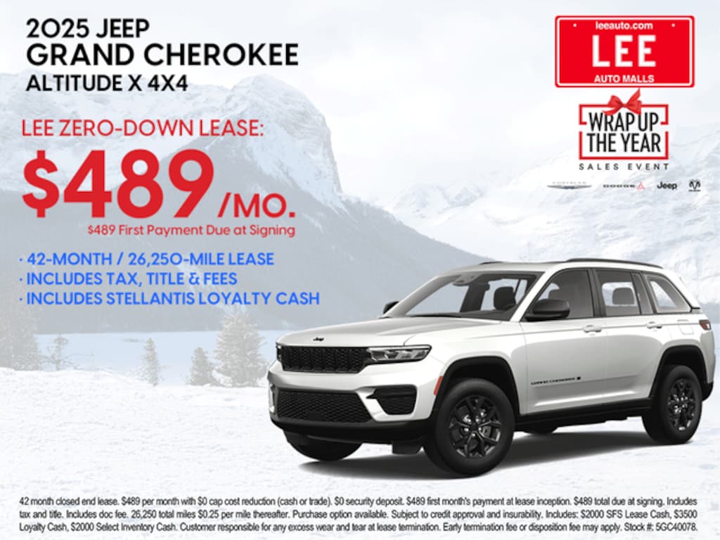 New 2025 Jeep Grand Cherokee OVERLAND 4X4 Sport Utility