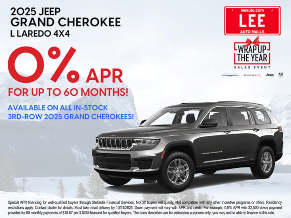 New 2025 Jeep Grand Cherokee L LAREDO X 4X4 Sport Utility