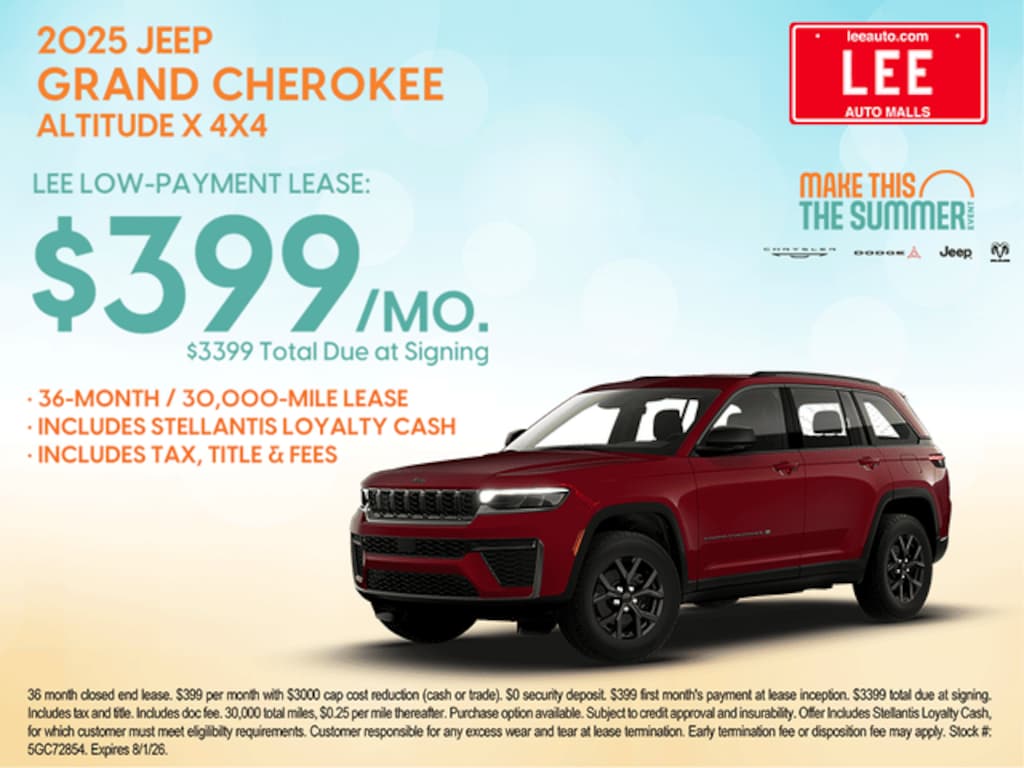 New 2026 Jeep Grand Cherokee 85TH ANNIVERSARY EDITION 4X4 Sport Utility