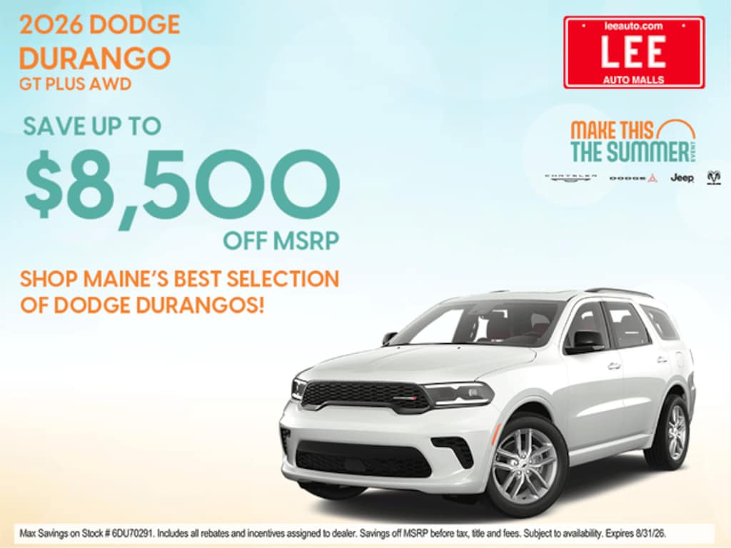 New 2026 Dodge Durango GT PLUS AWD Sport Utility