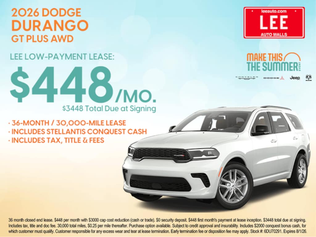 New 2026 Dodge Durango GT AWD Sport Utility