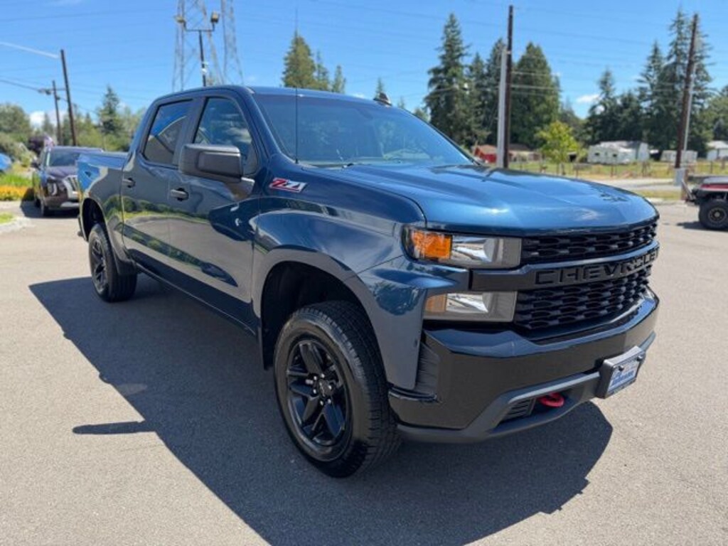 Used 2019 Chevrolet Silverado 1500 Custom Trail Boss Truck Crew Cab