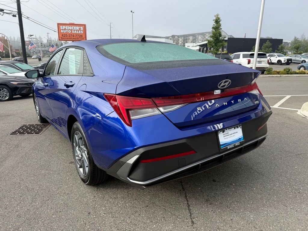 Used 2026 Hyundai Elantra Hybrid Blue Sedan