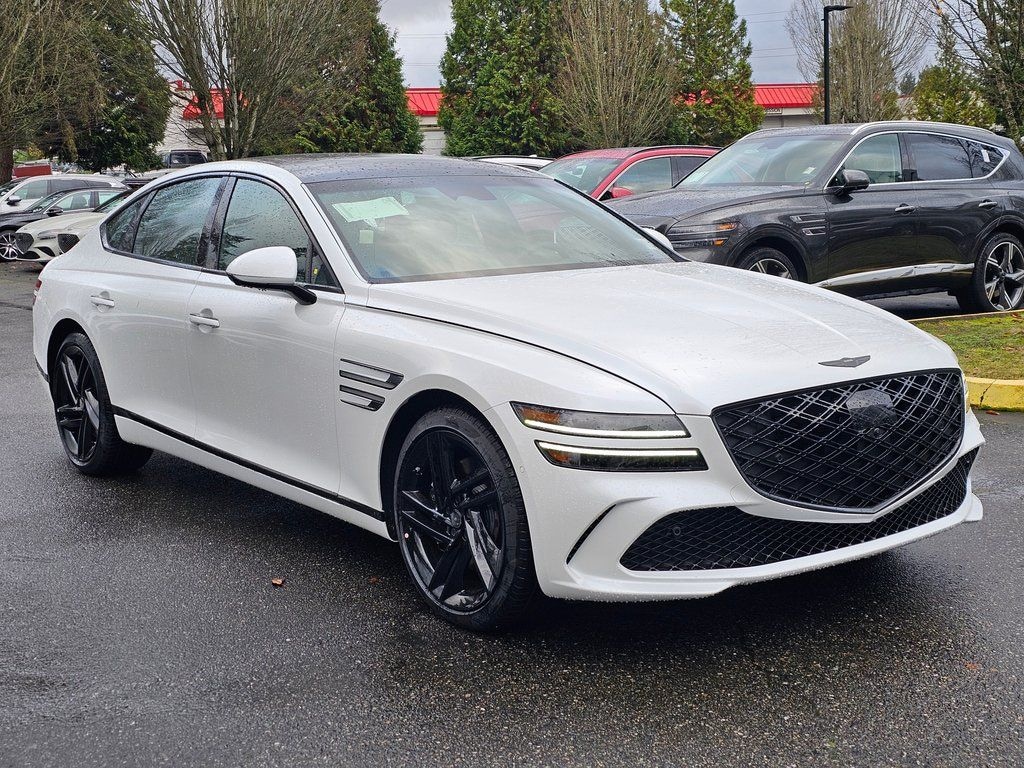 New 2026 Genesis G80 3.5T Prestige Black Sedan