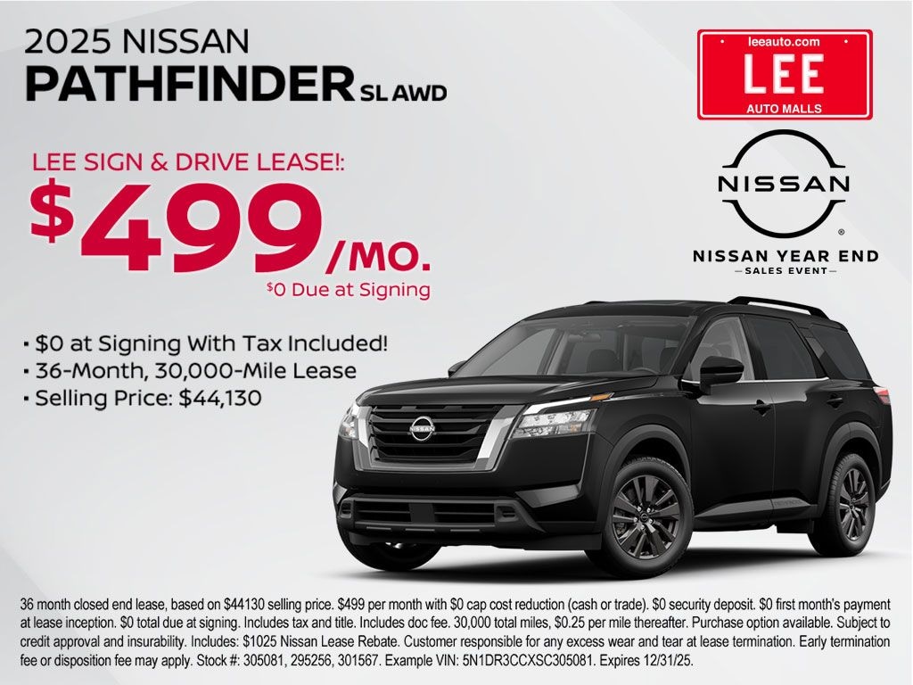 New 2025 Nissan Pathfinder SL SUV