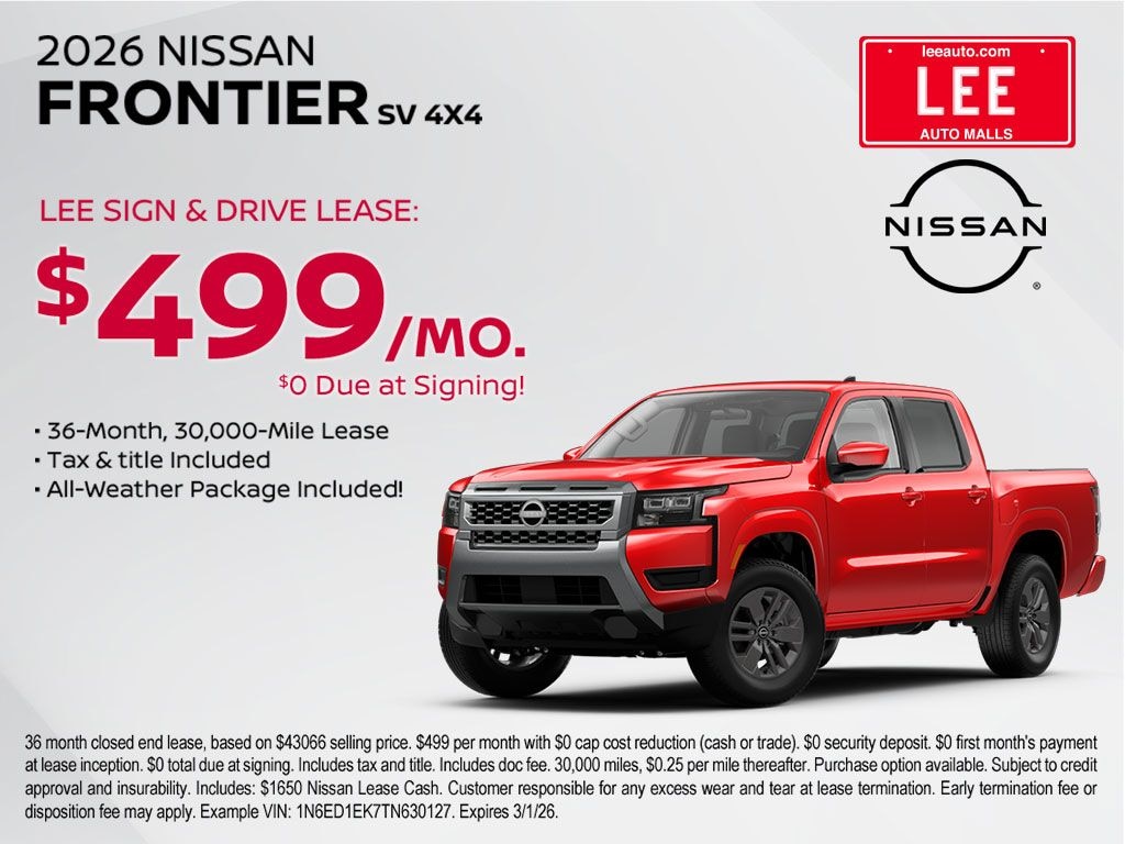 New 2026 Nissan Frontier PRO-4X Truck Crew Cab