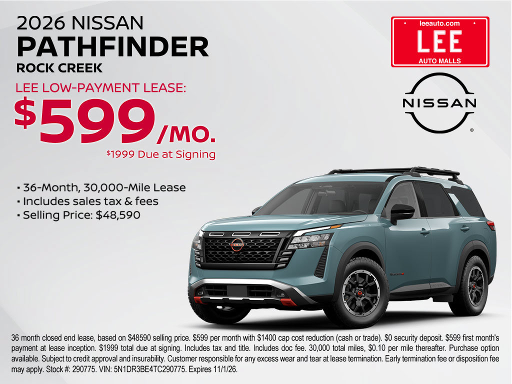 New 2026 Nissan Pathfinder Rock Creek SUV