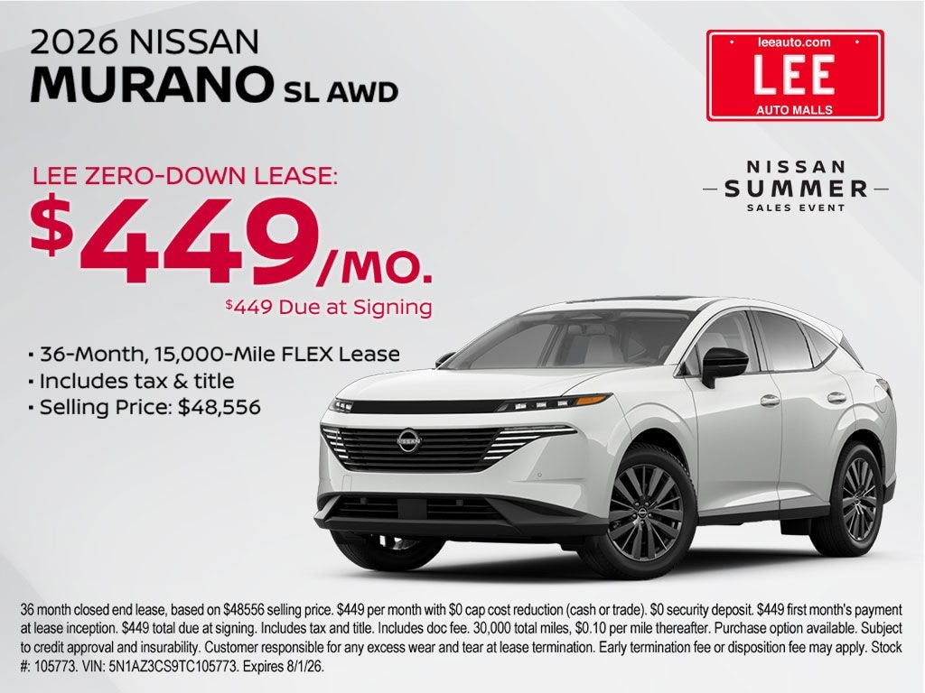 New 2026 Nissan Murano SL SUV