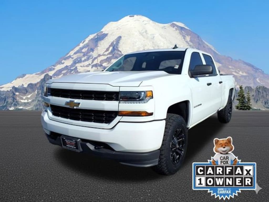 Used 2018 Chevrolet Silverado 1500 Custom Truck Crew Cab