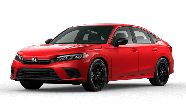 2022 Honda Civic Sport in Rallye Red exterior