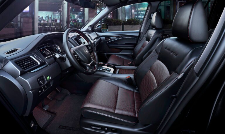2022 Honda Pilot interior view of front seating