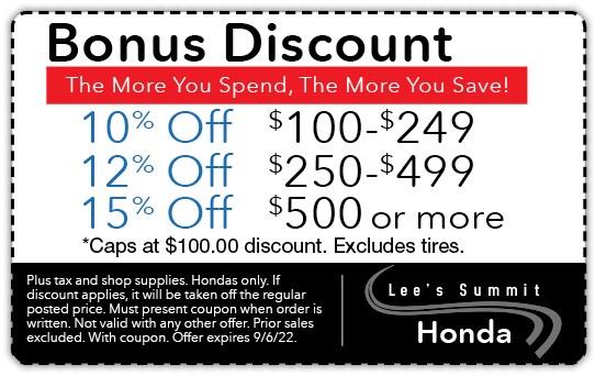 Bonus Discount  | Lee's Summit Honda