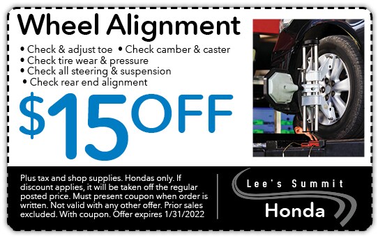 Wheel Alignment Special | Lee's Summit Honda