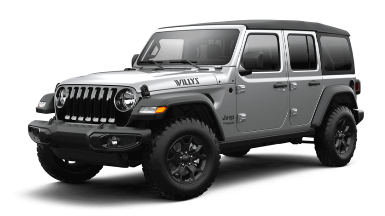 2023 Jeep Wrangler Willys Sport in Silver Zynith exterior