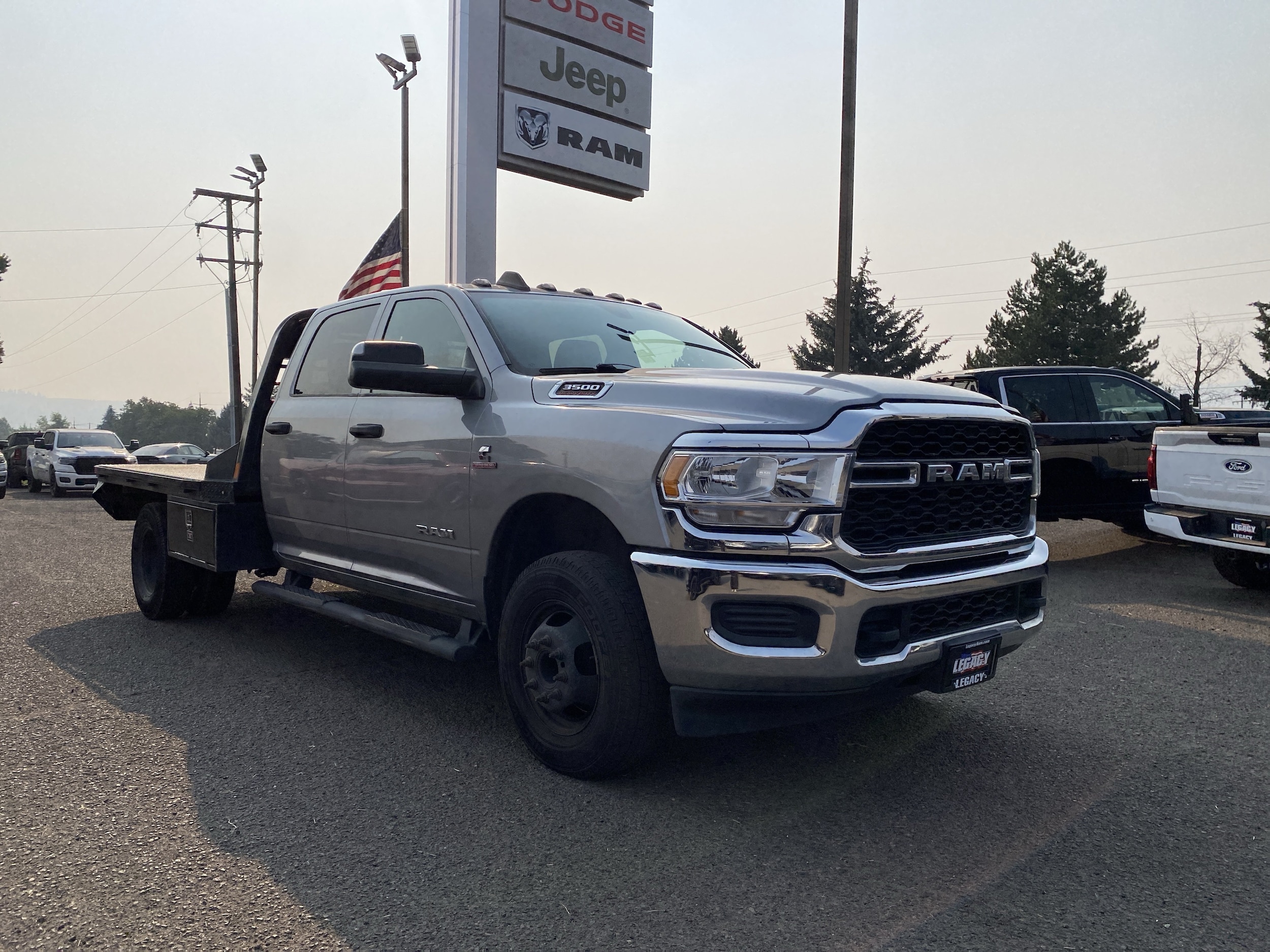 Billet Silver 2022 RAM 3500 Chassis Pickup Truck Four-Wheel Drive Automatic