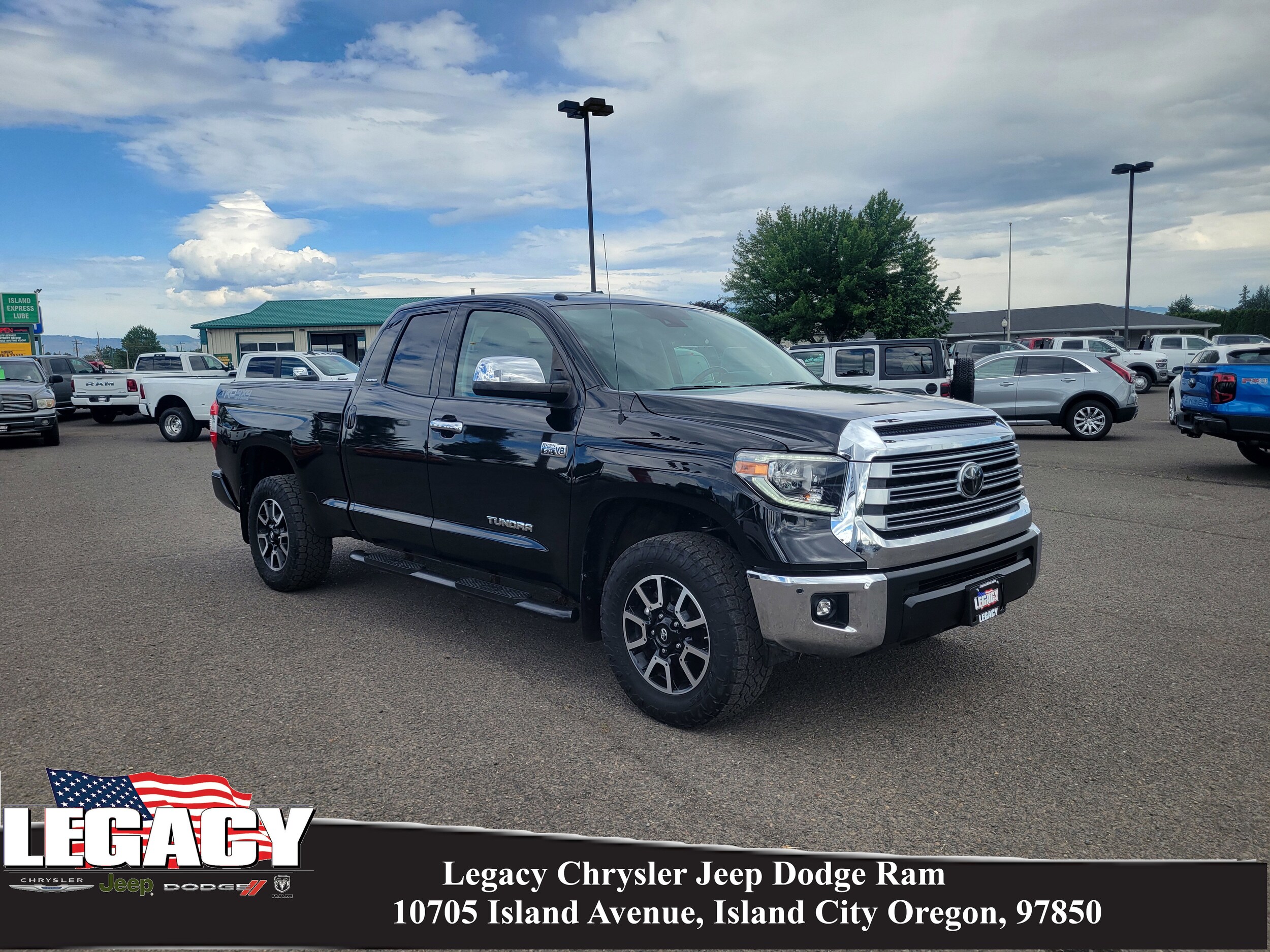Midnight Black 2018 Toyota Tundra Limited Double Cab 5.7L 4WD Pickup Truck Four-Wheel Drive Automatic