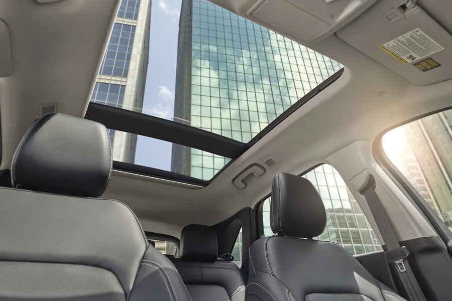 Upward of Sunroof in Ford Escape