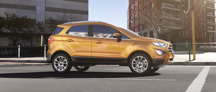Side Profile Ford EcoSport Luxe Yellow