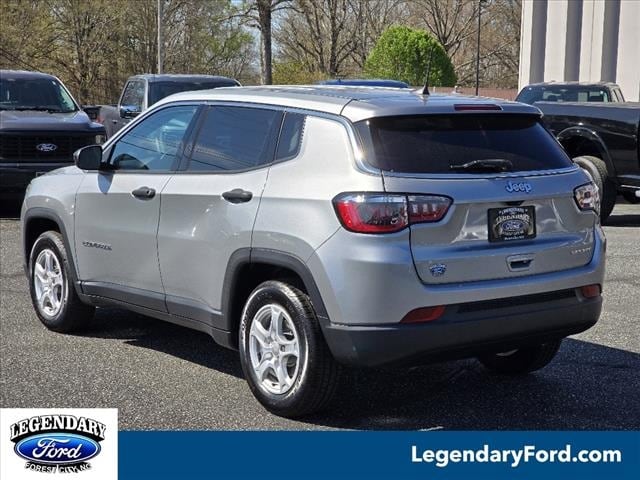 Used 2022 Jeep Compass Sport with VIN 3C4NJCAB8NT182397 for sale in Forest City, NC