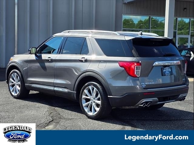 Used 2021 Ford Explorer Platinum with VIN 1FM5K8HC5MGA25157 for sale in Forest City, NC