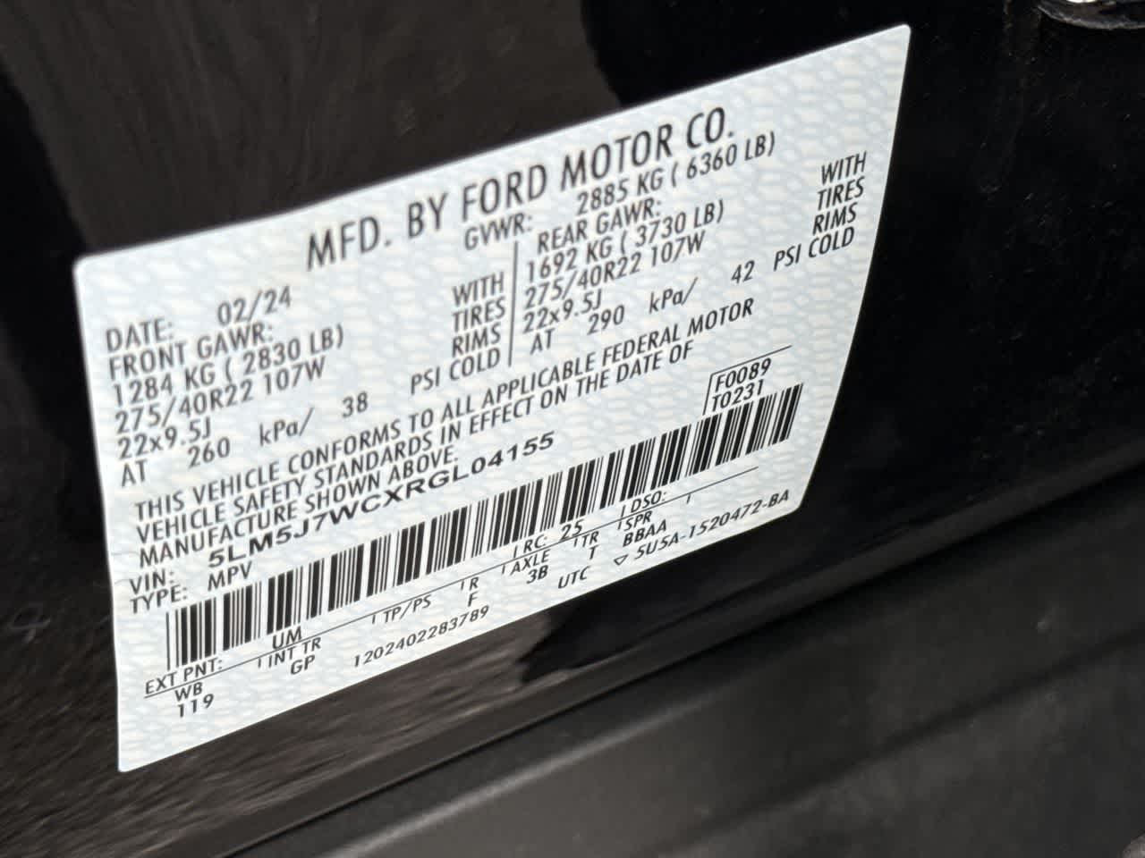 Thumbnail: 2024 Lincoln Aviator - 29