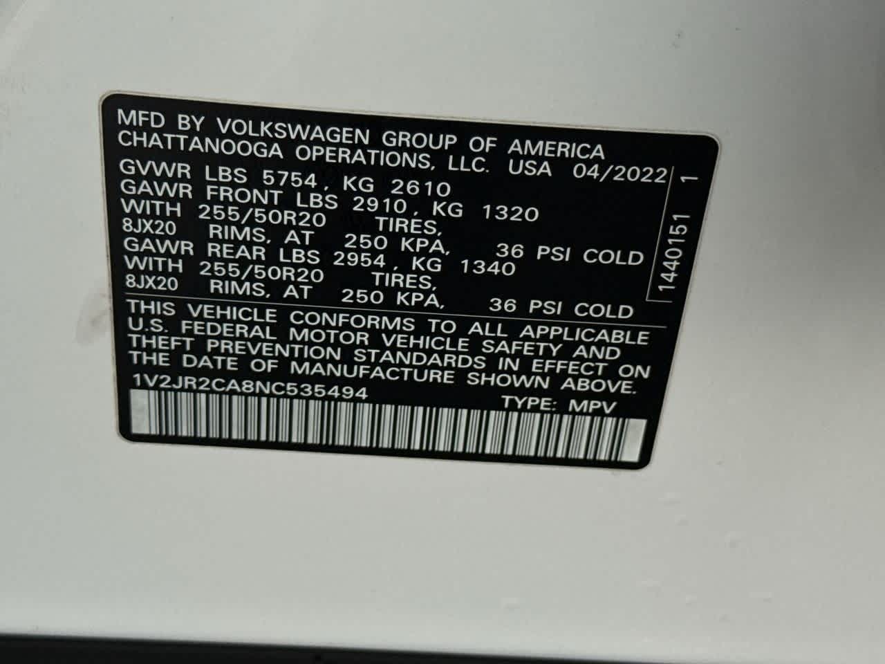Thumbnail: 2022 Volkswagen Atlas - 29