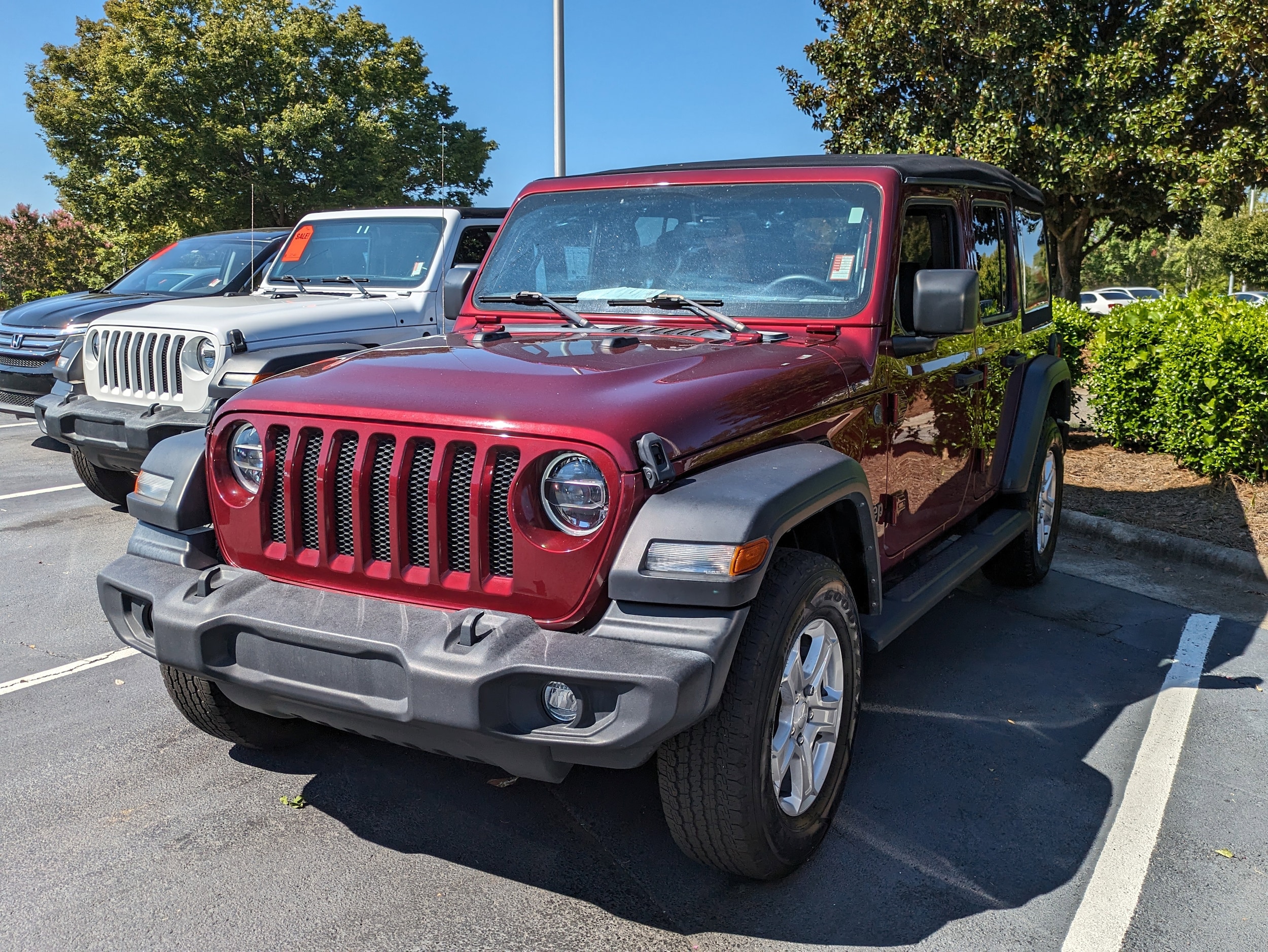 Used 2022 Jeep Wrangler Unlimited Sport S with VIN 1C4HJXDN6NW132148 for sale in Cary, NC