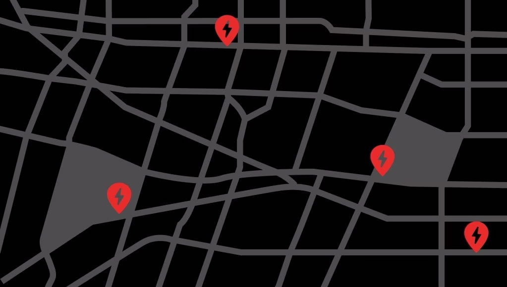 Charging Locations, Raleigh NC
