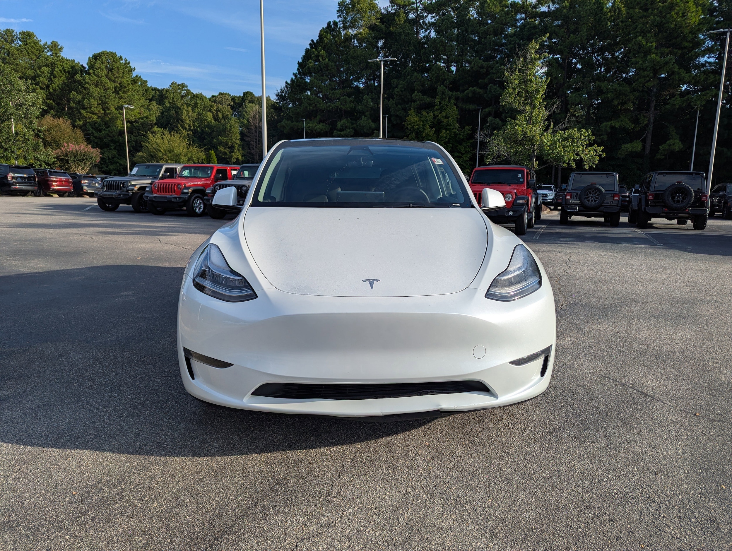 Used 2023 Tesla Model Y Long Range with VIN 7SAYGDEE0PA049883 for sale in Apex, NC