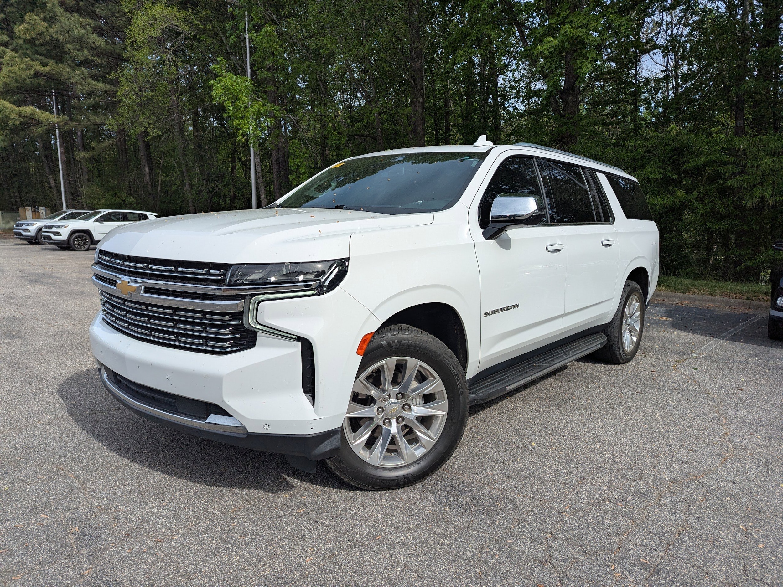 Summit White 2022 Chevrolet Suburban Premier 4WD SUV / Crossover Four-Wheel Drive Automatic