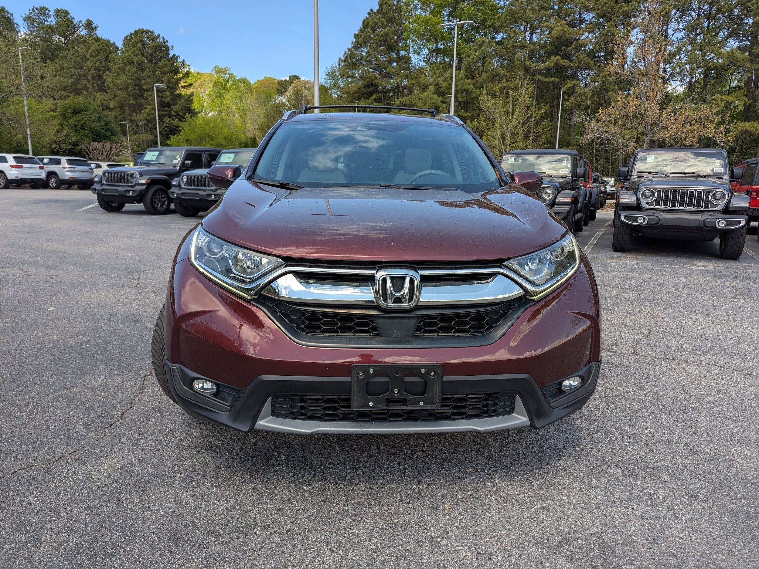 Used 2018 Honda CR-V EX with VIN 2HKRW1H51JH507859 for sale in Apex, NC