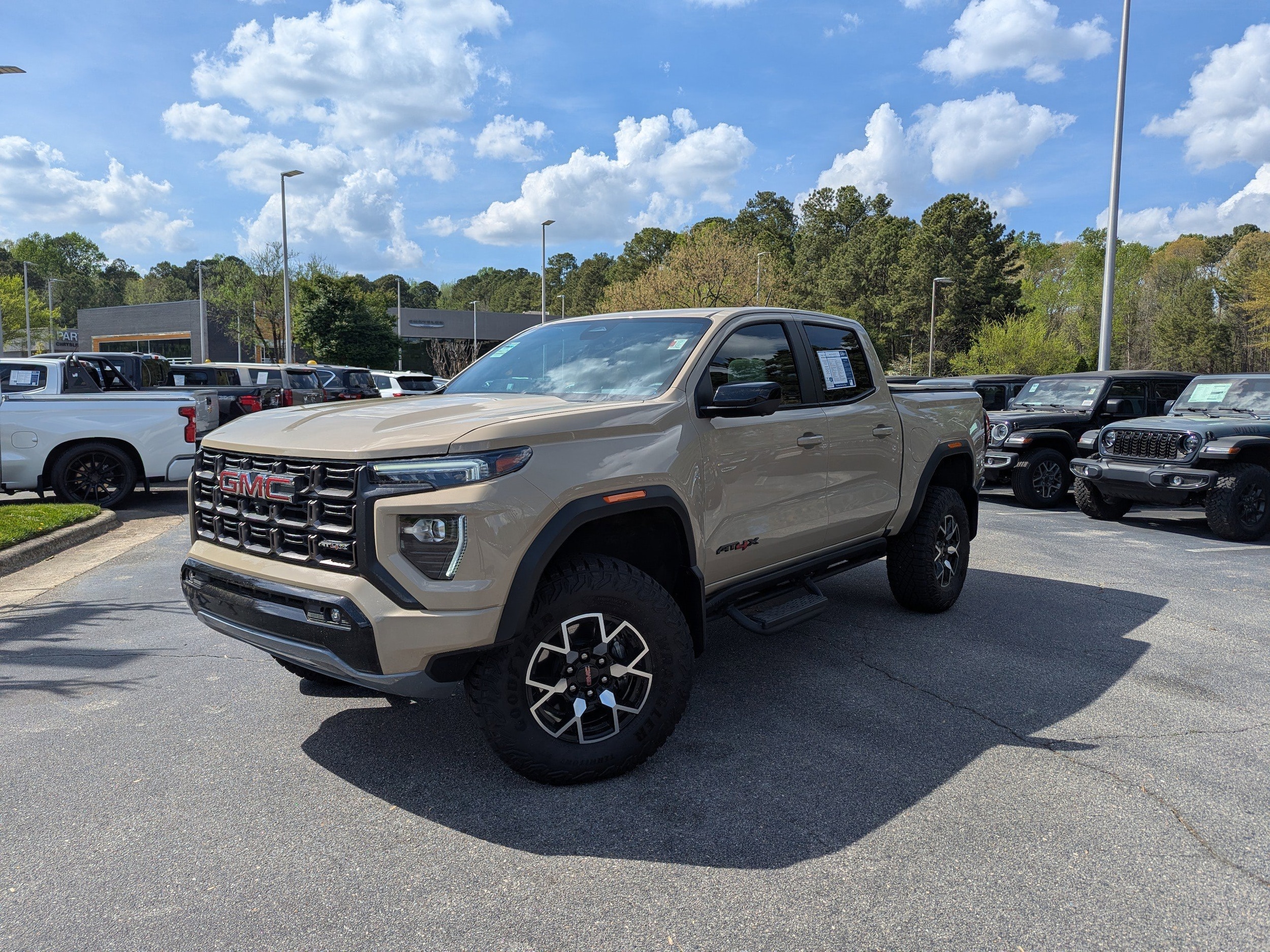 Desert Sand Metallic 2023 GMC Canyon AT4X Crew Cab 4WD Pickup Truck Four-Wheel Drive Automatic