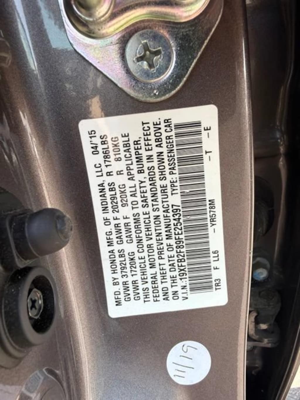 Used 2015 Honda Civic EX Sedan