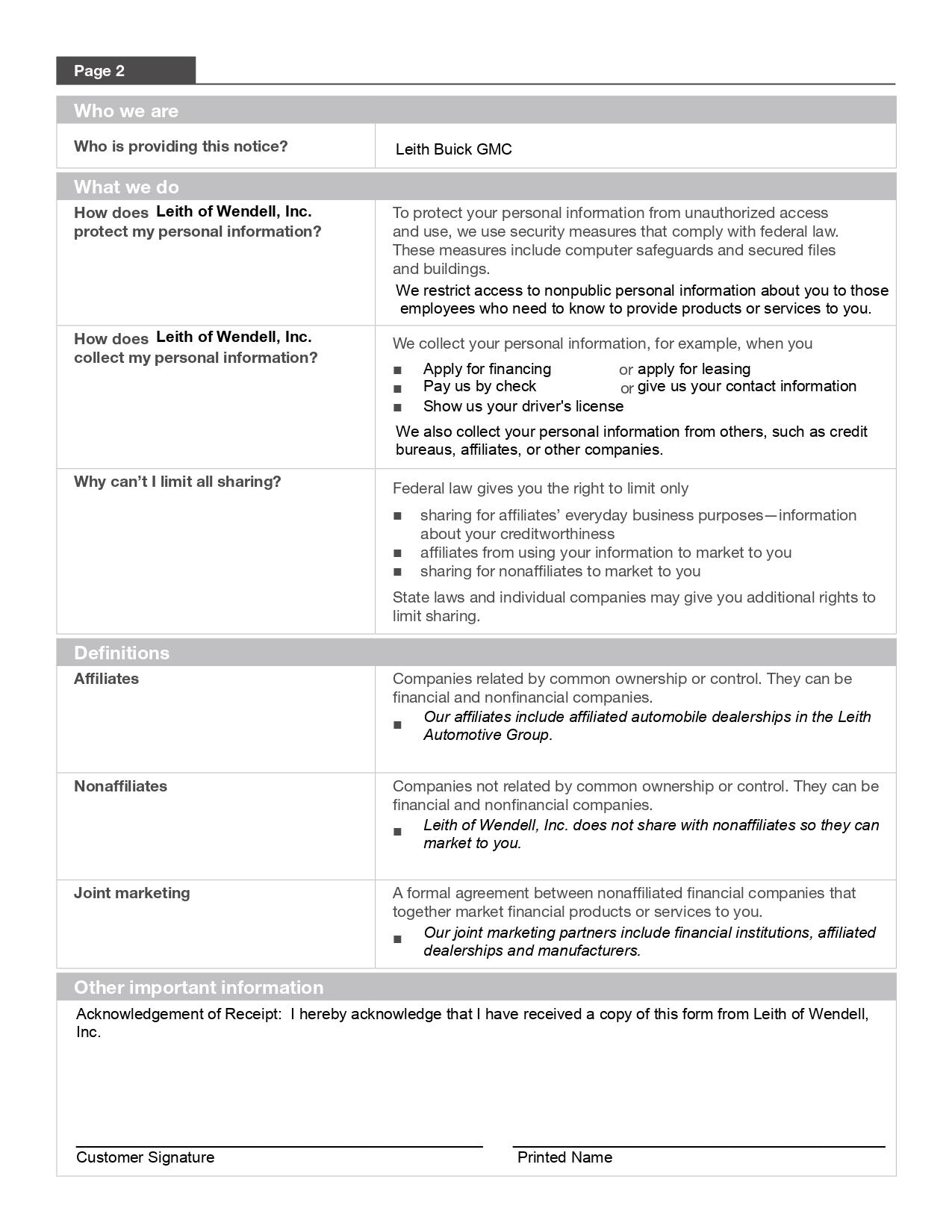 Privacy policy 1