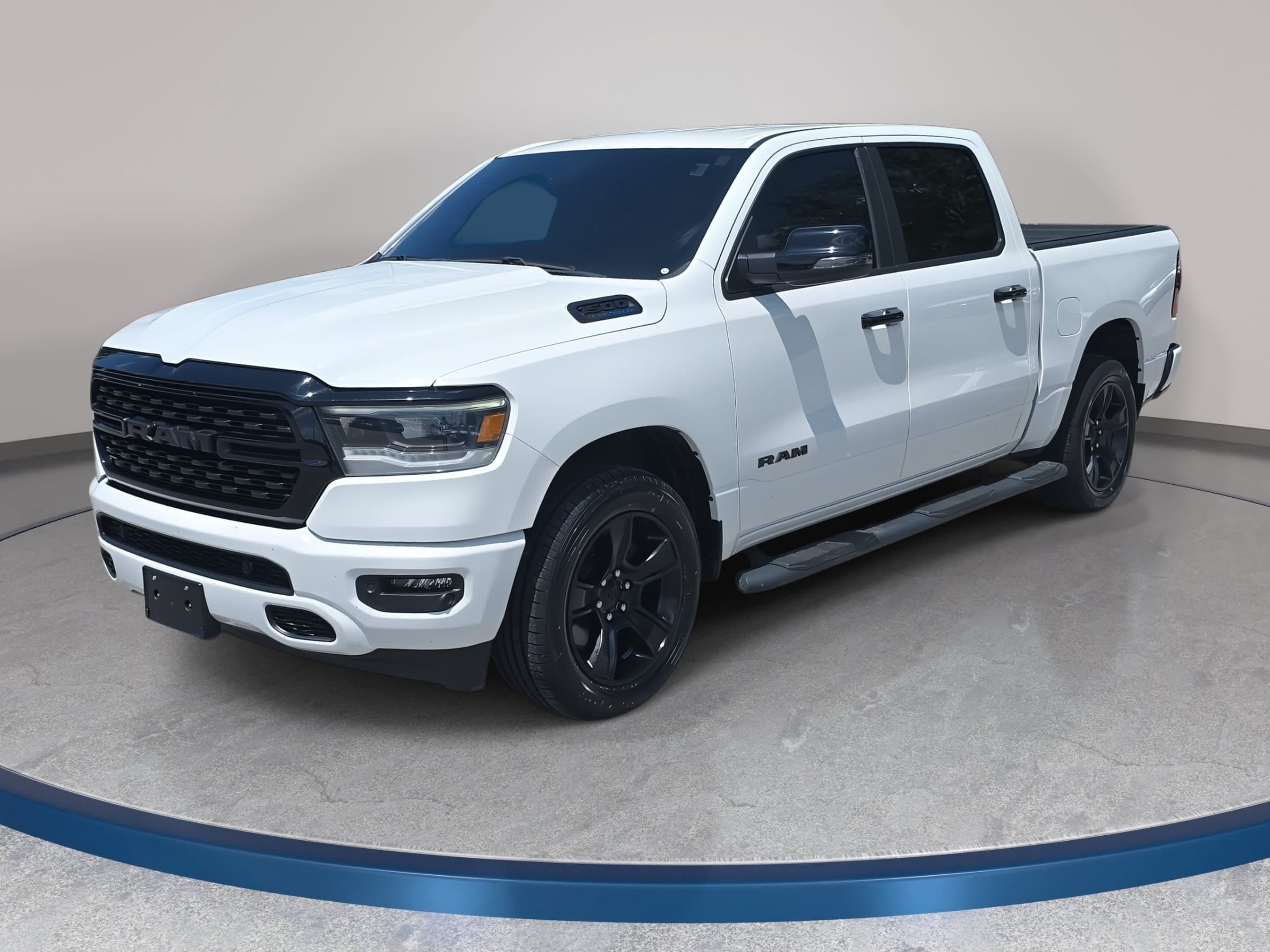 Bright White 2024 RAM 1500 Pickup Truck Four-Wheel Drive Automatic