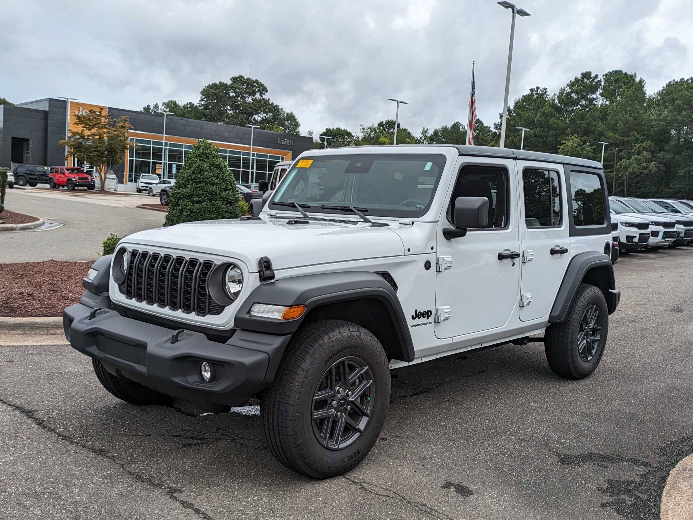 Used 2024 Jeep Wrangler 4-Door Sport S with VIN 1C4PJXDN8RW124571 for sale in Raleigh, NC