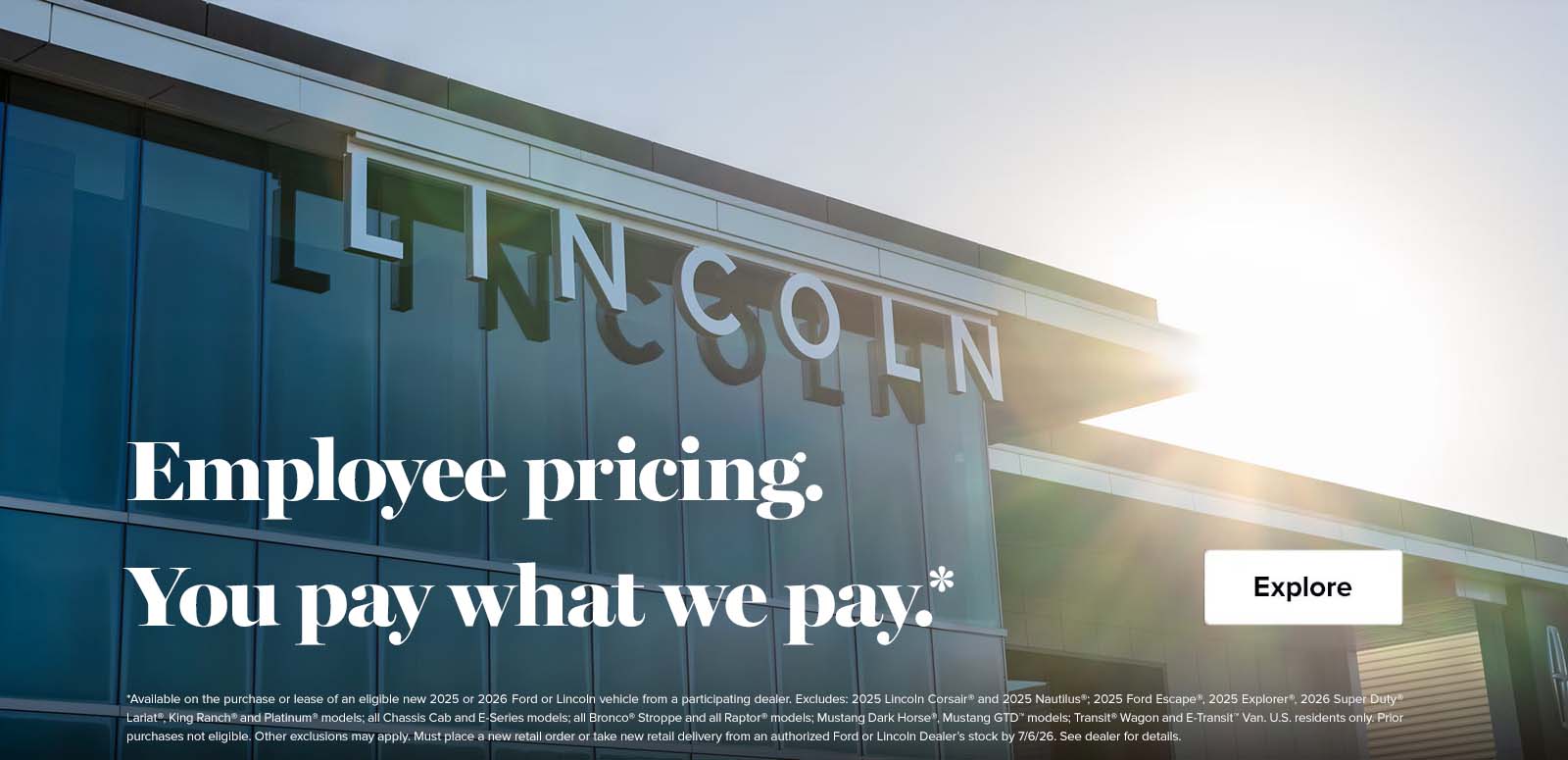 Employee Pricing