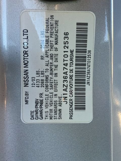 39ページ Used 2004 Nissan 350Z For Sale at Leith Nissan | VIN