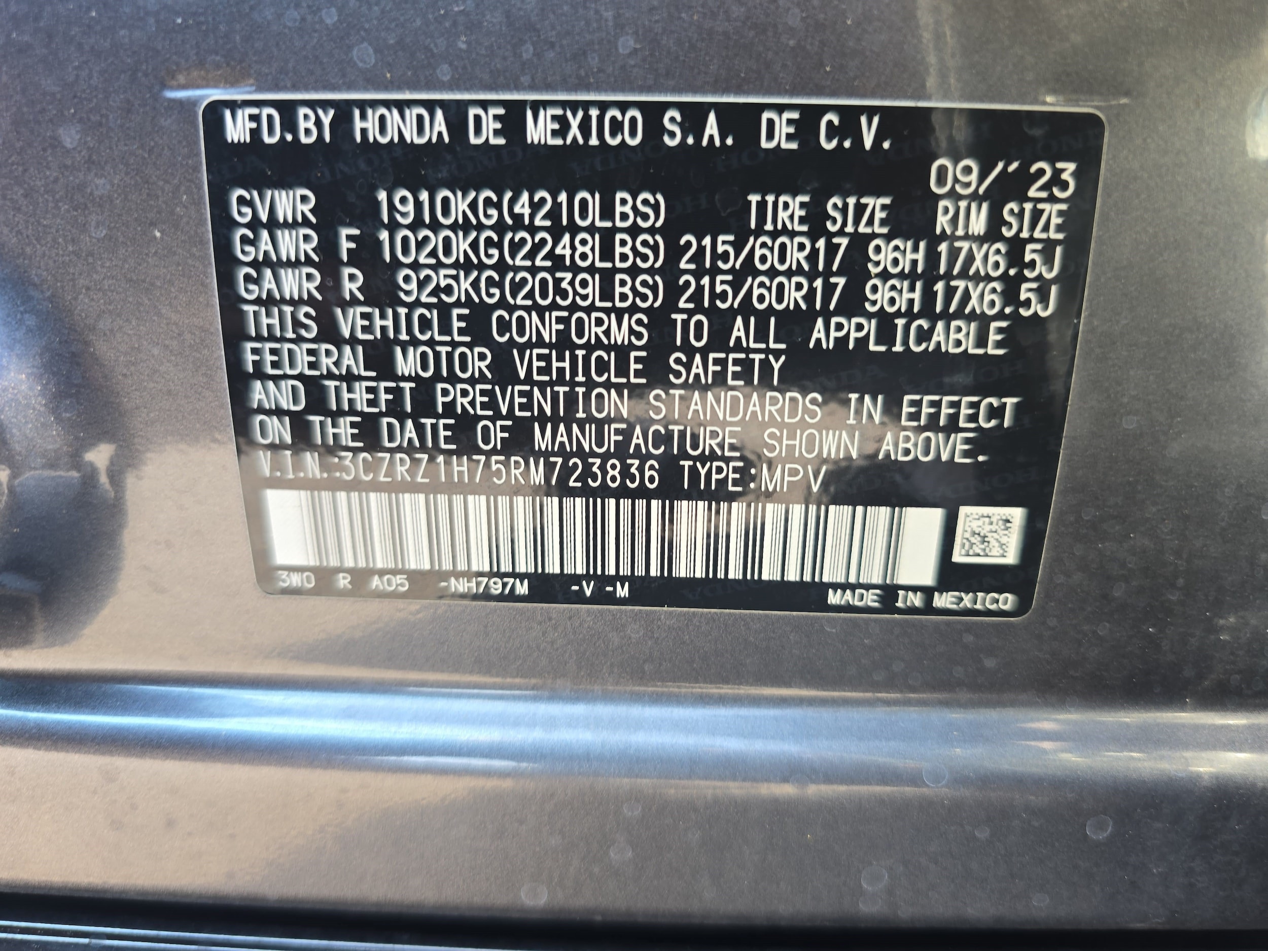 2024 Honda HR-V EX-L - Photo 34