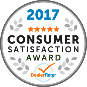2017 DealerRater Consumer Satisfaction Award