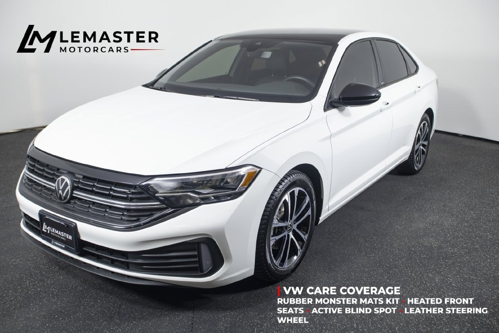 Pure White 2024 Volkswagen Jetta Sedan Front-Wheel Drive 8-Speed Automatic