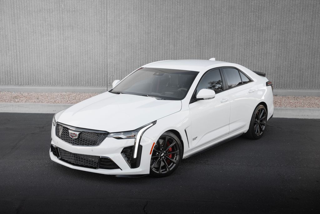 Summit White 2024 Cadillac CT4-V Blackwing RWD Sedan Rear-Wheel Drive Automatic