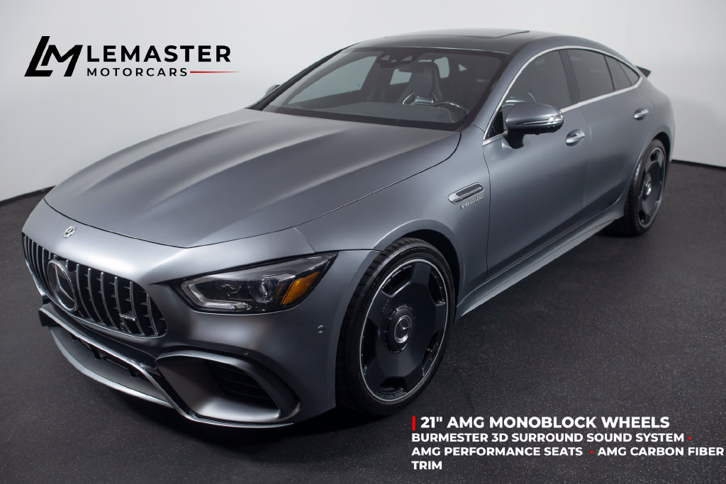 Designo Selenite Gray Magno 2019 Mercedes-Benz AMG GT Coupe All-Wheel Drive 9-Speed Automatic