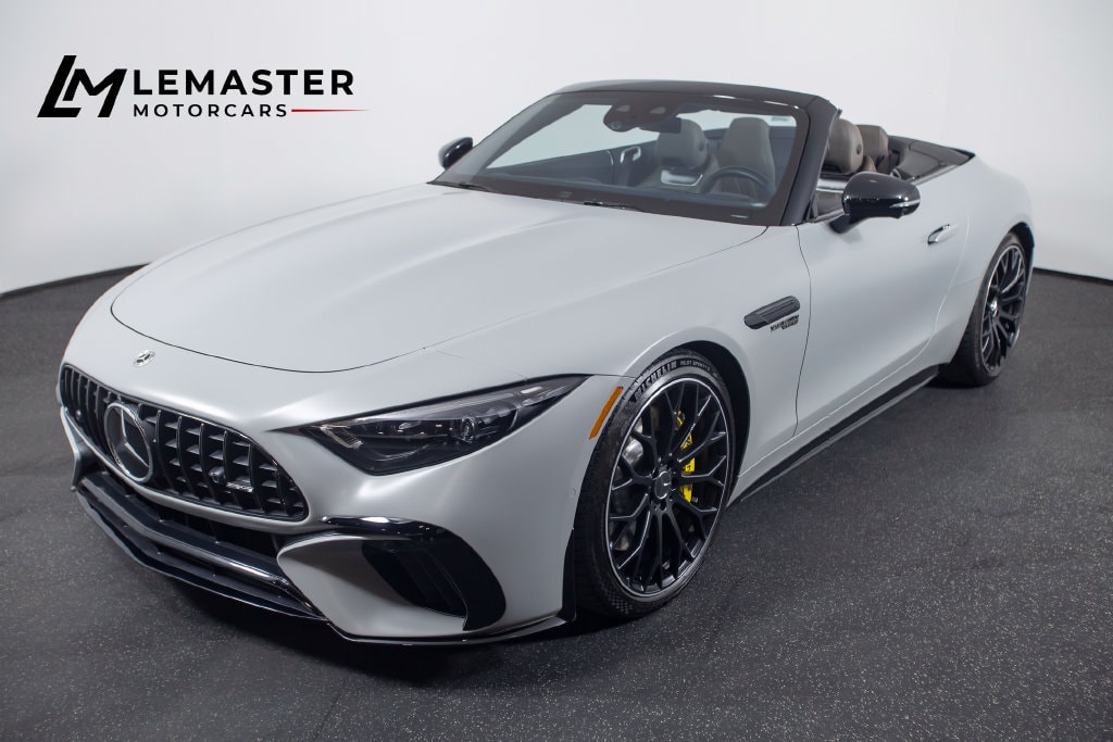 Manufaktur Alpine Gray 2022 Mercedes-Benz SL-Class Convertible All-Wheel Drive 9-Speed Automatic